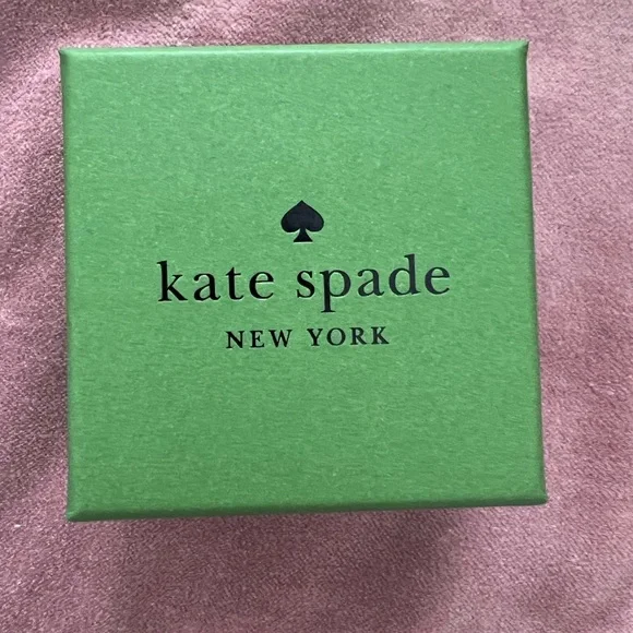 Kate Spade New York Gold Plates Pave Bow Necklace Dainty Crystal Bow Pendant - Picture 2 of 4